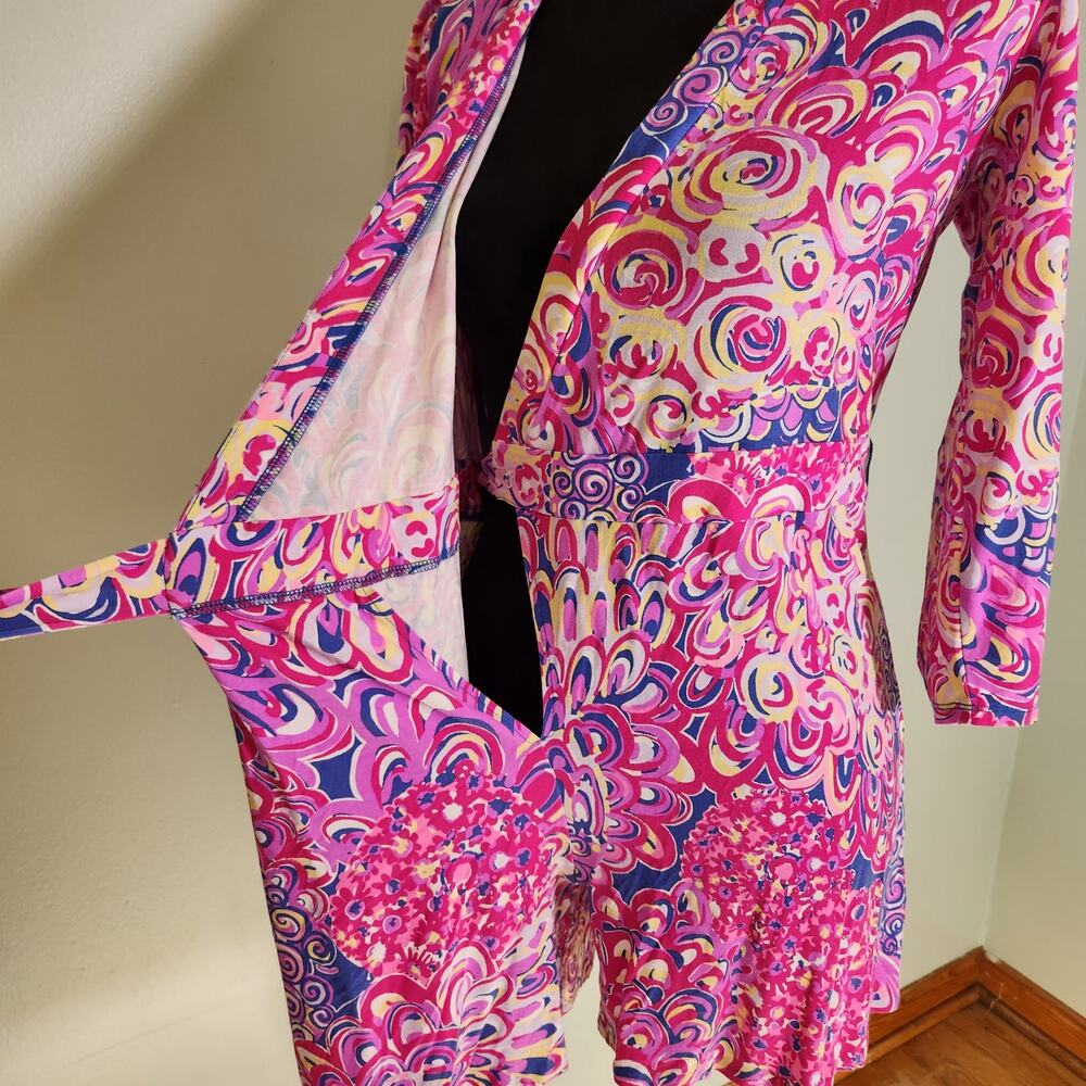 LILLY PULITZER Karlie Wrap Romper, Size Medium - Picture 12 of 14
